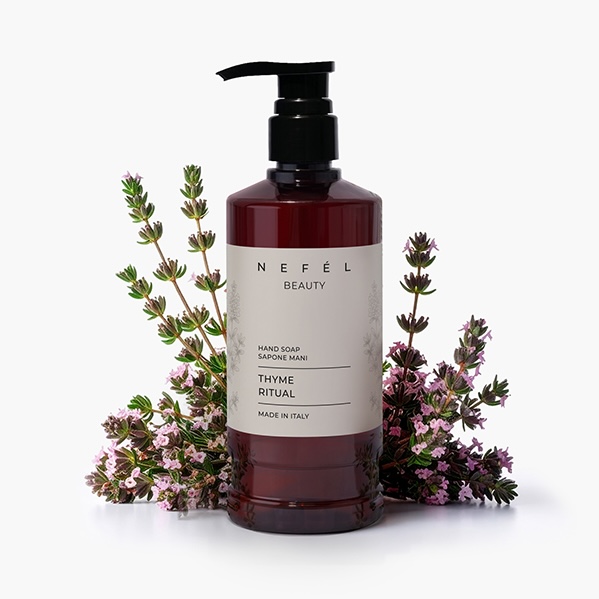 nefel-hand-soap-sapone-mani-480ml-thyme-ritual-3.jpg Nefél HAND SOAP Sapone mani 480ml - thyme ritual