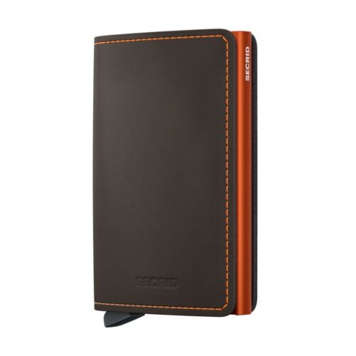 Secrid SLIMWALLET Portafoglio - truffle & orange