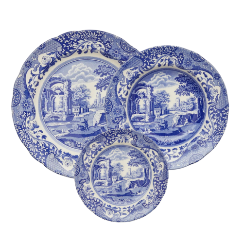Spode BLUE ITALIAN Set piatti tavola per 4 persone, 12 pezzi