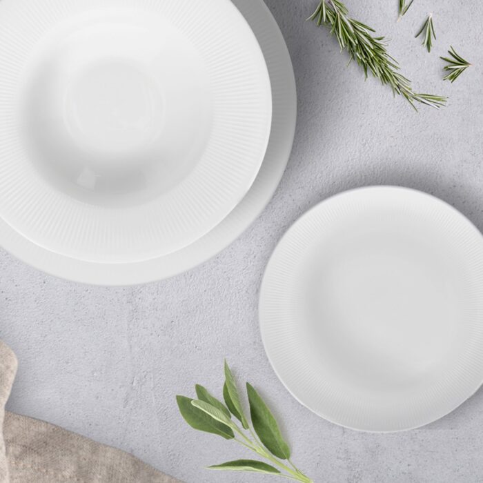 Tognana JUNE Kit piatti per 6 persone, 18 pezzi - bianco
