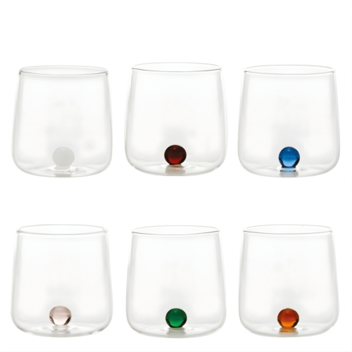 zafferano-tableware-bilia-bicchiere-tumbler-trasparente-set-6-colori-assortiti-di-bilia-1.png Zafferano Tableware BILIA Bicchiere tumbler trasparente set 6 colori assortiti di bilia