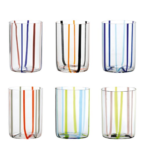 zafferano-tableware-tirache-bicchiere-tumbler-set-6-colori-assortiti-set1-1.jpeg Zafferano Tableware TIRACHE Bicchiere tumbler set 6 colori assortiti - SET1