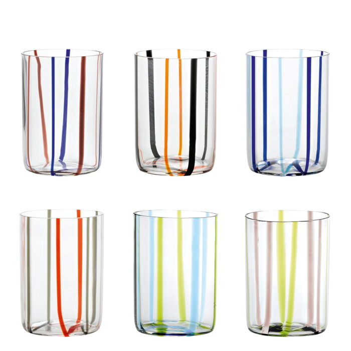 zafferano-tableware-tirache-bicchiere-tumbler-set-6-colori-assortiti-set1-1.jpeg Zafferano Tableware TIRACHE Bicchiere tumbler set 6 colori assortiti - SET1